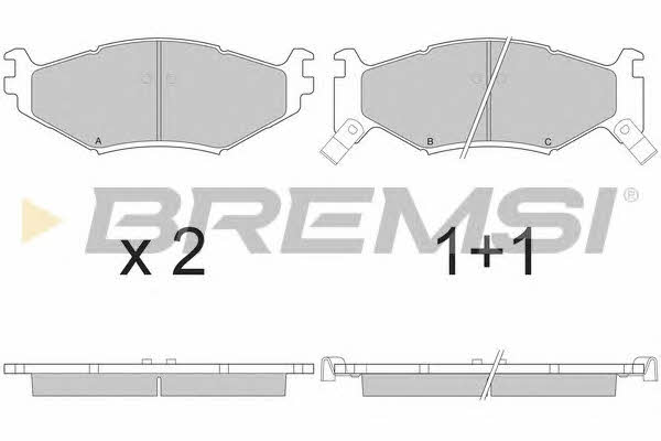 Bremsi BP2629 Brake Pad Set, disc brake BP2629: Buy near me in Poland at 2407.PL - Good price!