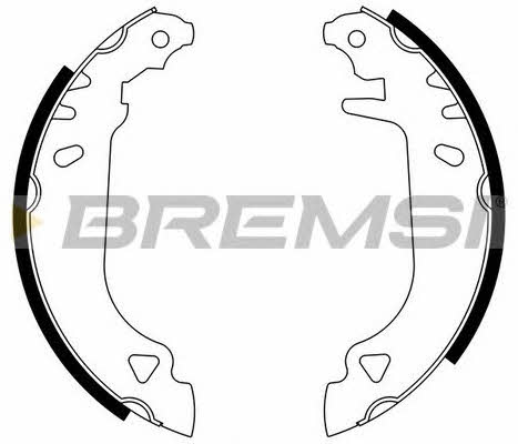 Bremsi GF0168 Brake shoe set GF0168: Buy near me in Poland at 2407.PL - Good price!