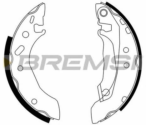 Bremsi GF0226 Brake shoe set GF0226: Buy near me in Poland at 2407.PL - Good price!