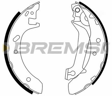 Bremsi GF0229 Колодки тормозные барабанные, комплект GF0229: Отличная цена - Купить в Польше на 2407.PL!