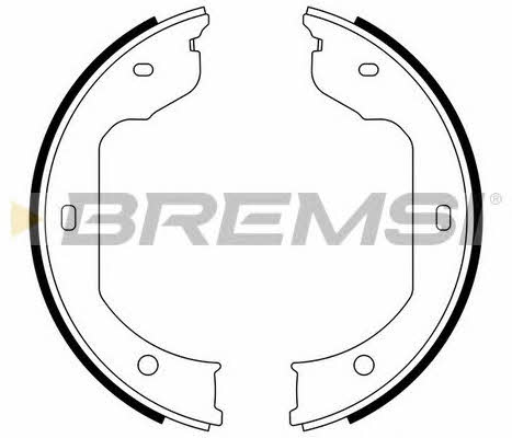 Bremsi GF0081 Parking brake shoes GF0081: Buy near me in Poland at 2407.PL - Good price!