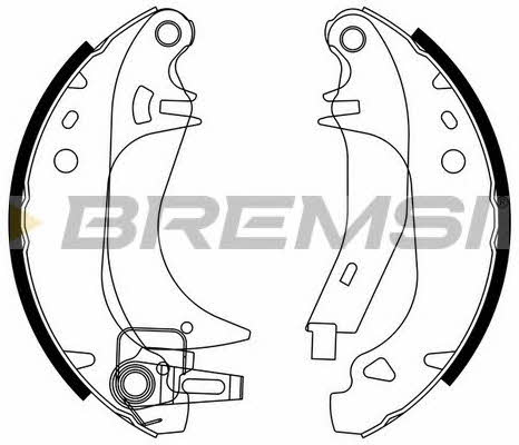 Bremsi GF0382-3 Brake shoe set GF03823: Buy near me in Poland at 2407.PL - Good price!