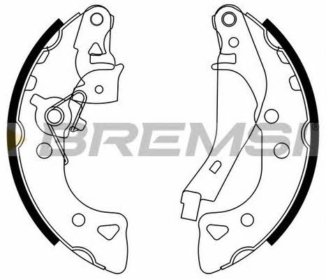 Bremsi GF0103-2 Brake shoe set GF01032: Buy near me in Poland at 2407.PL - Good price!