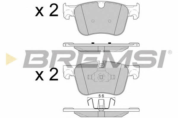 Bremsi BP3598 Brake Pad Set, disc brake BP3598: Buy near me in Poland at 2407.PL - Good price!