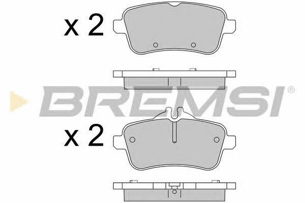 Bremsi BP3538 Brake Pad Set, disc brake BP3538: Buy near me in Poland at 2407.PL - Good price!
