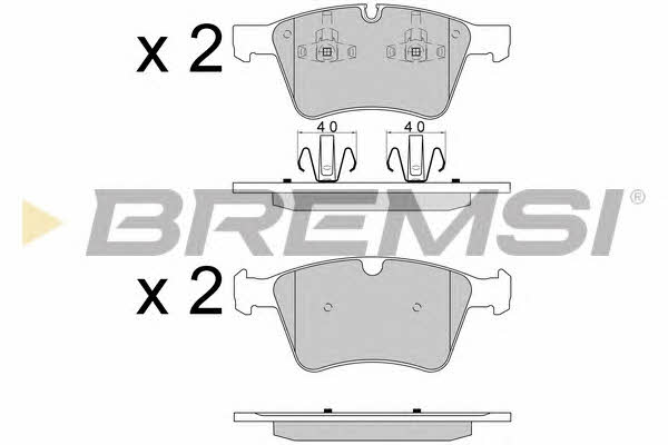 Bremsi BP3590 Тормозные колодки дисковые, комплект BP3590: Отличная цена - Купить в Польше на 2407.PL!