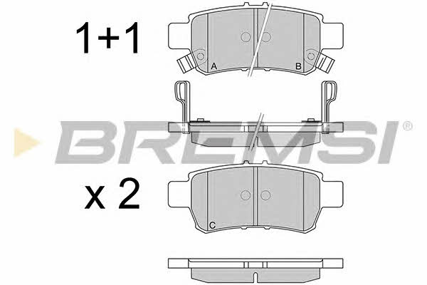 Bremsi BP3259 Brake Pad Set, disc brake BP3259: Buy near me in Poland at 2407.PL - Good price!