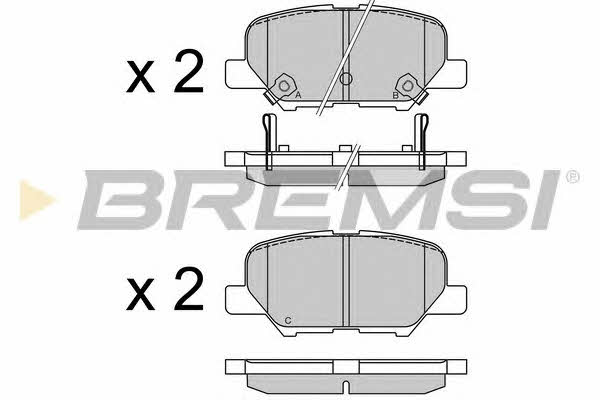 Bremsi BP3555 Тормозные колодки дисковые, комплект BP3555: Отличная цена - Купить в Польше на 2407.PL!
