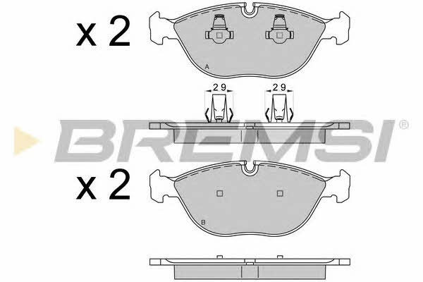 Bremsi BP3571 Brake Pad Set, disc brake BP3571: Buy near me in Poland at 2407.PL - Good price!