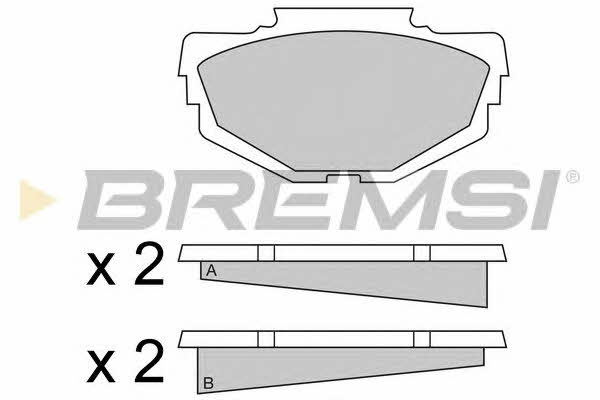 Bremsi BP2040 Тормозные колодки дисковые, комплект BP2040: Отличная цена - Купить в Польше на 2407.PL!