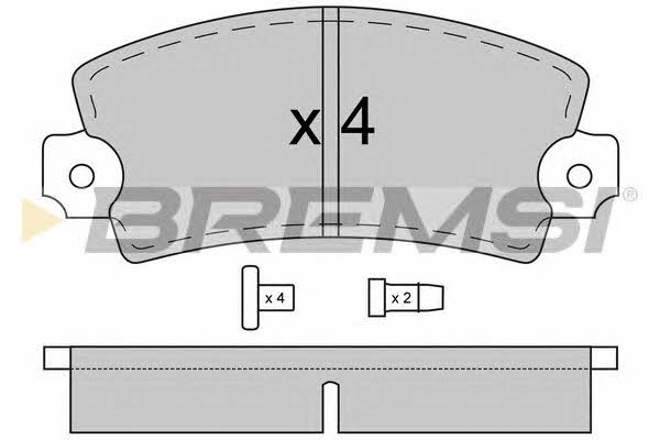 Bremsi BP2026 Тормозные колодки дисковые, комплект BP2026: Отличная цена - Купить в Польше на 2407.PL!