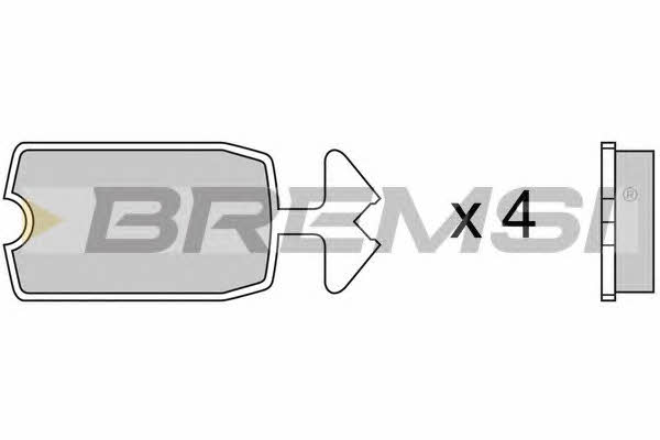 Bremsi BP2039 Тормозные колодки дисковые, комплект BP2039: Отличная цена - Купить в Польше на 2407.PL!