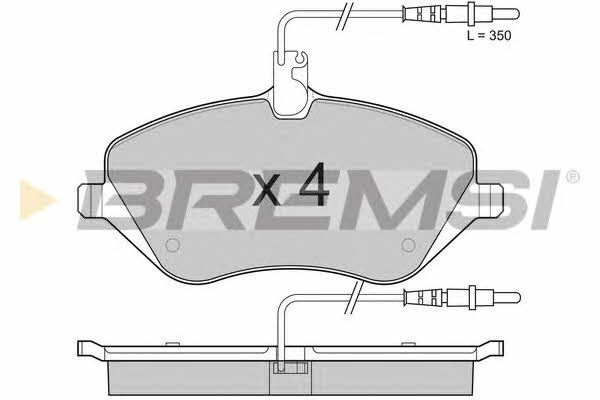 Bremsi BP3181 Brake Pad Set, disc brake BP3181: Buy near me in Poland at 2407.PL - Good price!