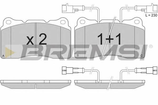 Bremsi BP2836 Brake Pad Set, disc brake BP2836: Buy near me in Poland at 2407.PL - Good price!