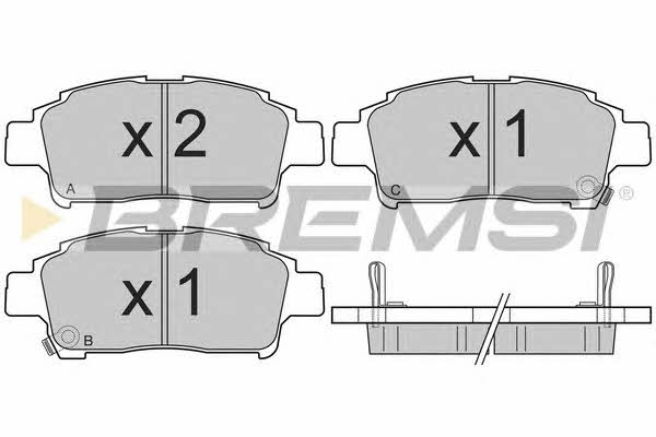 Bremsi BP2839 Brake Pad Set, disc brake BP2839: Buy near me in Poland at 2407.PL - Good price!