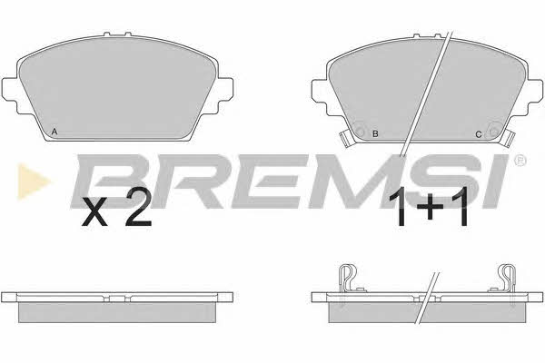 Bremsi BP2870 Brake Pad Set, disc brake BP2870: Buy near me in Poland at 2407.PL - Good price!