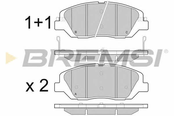 Bremsi BP3492 Brake Pad Set, disc brake BP3492: Buy near me in Poland at 2407.PL - Good price!