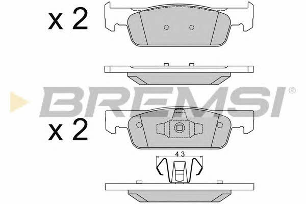 Bremsi BP3512 Тормозные колодки дисковые, комплект BP3512: Купить в Польше - Отличная цена на 2407.PL!