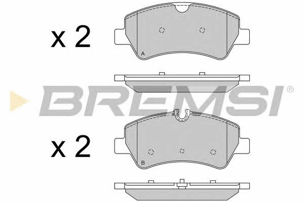 Bremsi BP3526 Тормозные колодки дисковые, комплект BP3526: Отличная цена - Купить в Польше на 2407.PL!