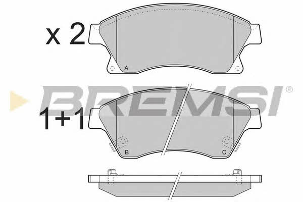 Bremsi BP3404 Brake Pad Set, disc brake BP3404: Buy near me at 2407.PL in Poland at an Affordable price!