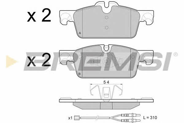 Bremsi BP3464 Brake Pad Set, disc brake BP3464: Buy near me in Poland at 2407.PL - Good price!