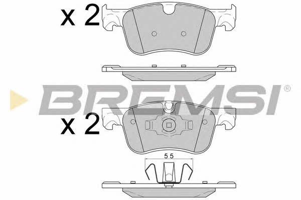 Bremsi BP3597 Brake Pad Set, disc brake BP3597: Buy near me in Poland at 2407.PL - Good price!