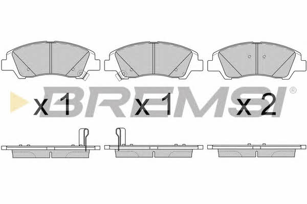 Bremsi BP3606 Brake Pad Set, disc brake BP3606: Buy near me in Poland at 2407.PL - Good price!
