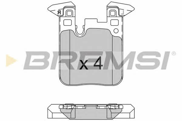 Bremsi BP3521 Brake Pad Set, disc brake BP3521: Buy near me in Poland at 2407.PL - Good price!