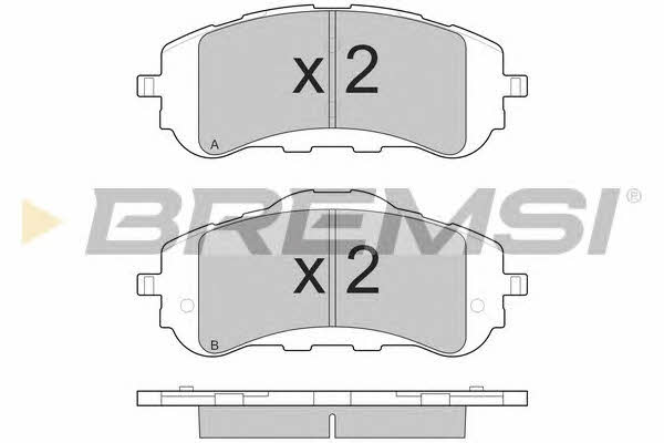Bremsi BP3560 Brake Pad Set, disc brake BP3560: Buy near me in Poland at 2407.PL - Good price!