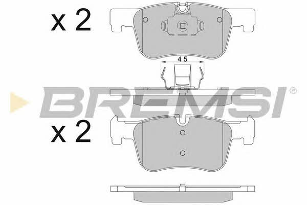 Bremsi BP3503 Brake Pad Set, disc brake BP3503: Buy near me in Poland at 2407.PL - Good price!