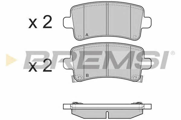 Bremsi BP3379 Brake Pad Set, disc brake BP3379: Buy near me in Poland at 2407.PL - Good price!