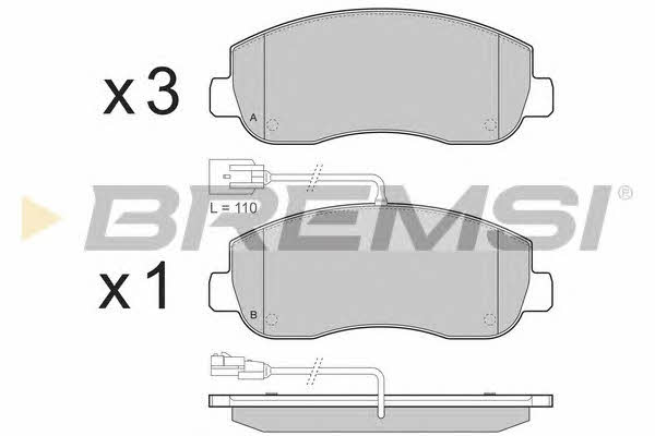 Bremsi BP3439 Brake Pad Set, disc brake BP3439: Buy near me in Poland at 2407.PL - Good price!