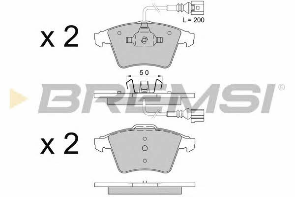 Bremsi BP3508 Тормозные колодки дисковые, комплект BP3508: Отличная цена - Купить в Польше на 2407.PL!