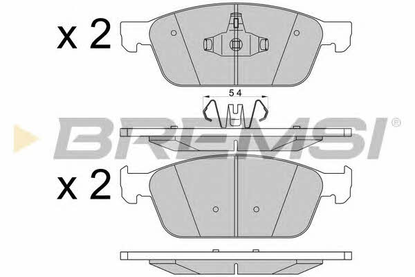 Bremsi BP3546 Тормозные колодки дисковые, комплект BP3546: Отличная цена - Купить в Польше на 2407.PL!