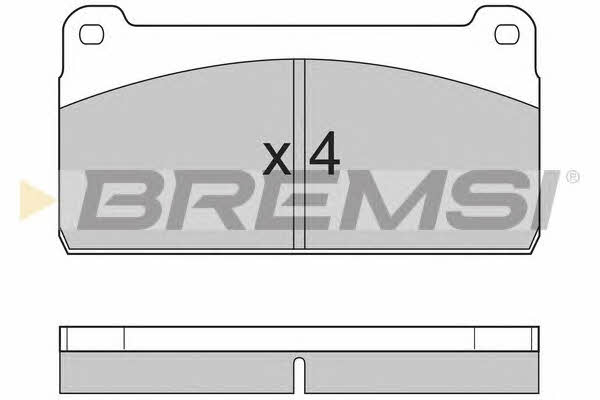 Bremsi BP7237 Brake Pad Set, disc brake BP7237: Buy near me in Poland at 2407.PL - Good price!