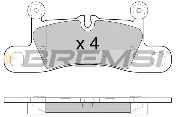 Bremsi BP3459 Brake Pad Set, disc brake BP3459: Buy near me in Poland at 2407.PL - Good price!