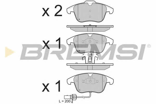Bremsi BP3348 Brake Pad Set, disc brake BP3348: Buy near me at 2407.PL in Poland at an Affordable price!
