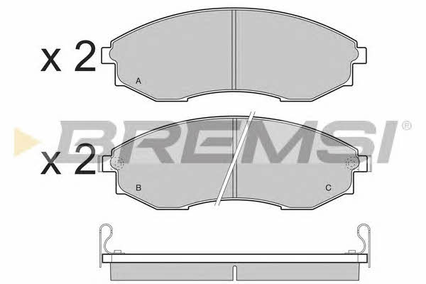Bremsi BP3480 Brake Pad Set, disc brake BP3480: Buy near me in Poland at 2407.PL - Good price!