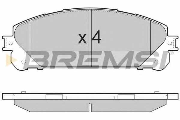 Bremsi BP3481 Brake Pad Set, disc brake BP3481: Buy near me in Poland at 2407.PL - Good price!
