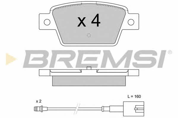 Bremsi BP3511 Гальмівні колодки, комплект BP3511: Приваблива ціна - Купити у Польщі на 2407.PL!