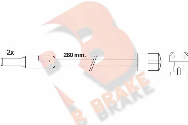 R Brake 610319RB Датчик износа тормозных колодок 610319RB: Купить в Польше - Отличная цена на 2407.PL!