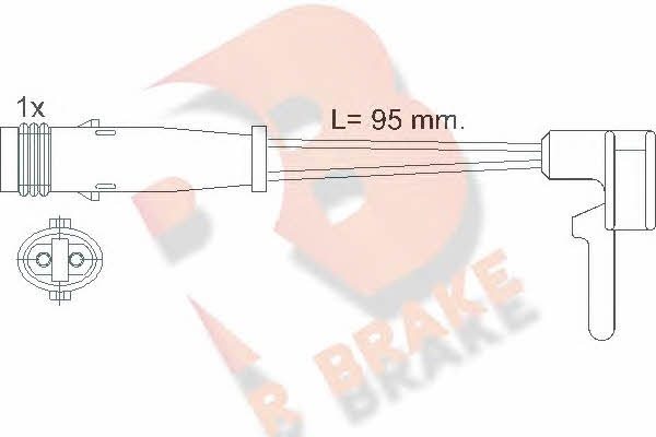 R Brake 610323RB Датчик износа тормозных колодок 610323RB: Отличная цена - Купить в Польше на 2407.PL!