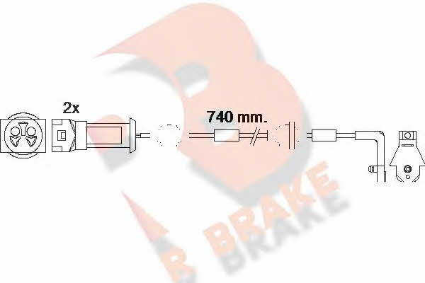 R Brake 610446RB Bremsbelagwarnkontakte 610446RB: Kaufen Sie zu einem guten Preis in Polen bei 2407.PL!