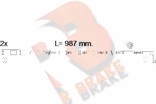 R Brake 610571RB Датчик износа тормозных колодок 610571RB: Купить в Польше - Отличная цена на 2407.PL!