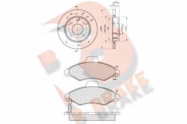  3R12291064 Brake discs with pads, set 3R12291064: Buy near me in Poland at 2407.PL - Good price!