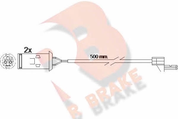 R Brake 610222RB Warning contact, brake pad wear 610222RB: Buy near me in Poland at 2407.PL - Good price!