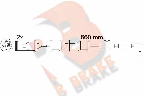 R Brake 610447RB Датчик износа тормозных колодок 610447RB: Отличная цена - Купить в Польше на 2407.PL!
