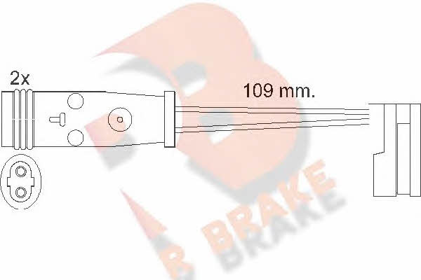 R Brake 610483RB Czujnik zużycia klocków hamulcowych 610483RB: Dobra cena w Polsce na 2407.PL - Kup Teraz!