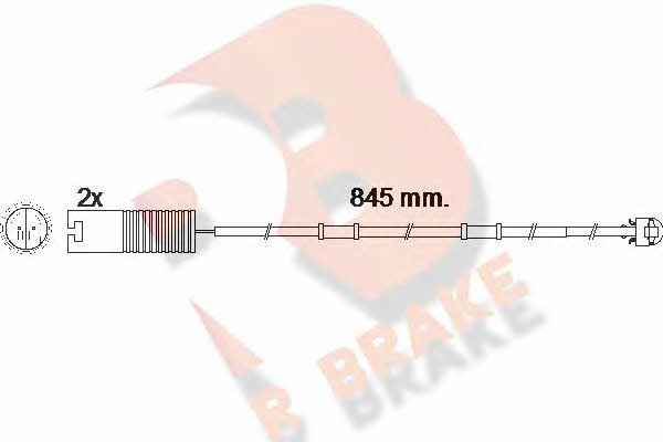 R Brake 610448RB Warning contact, brake pad wear 610448RB: Buy near me in Poland at 2407.PL - Good price!