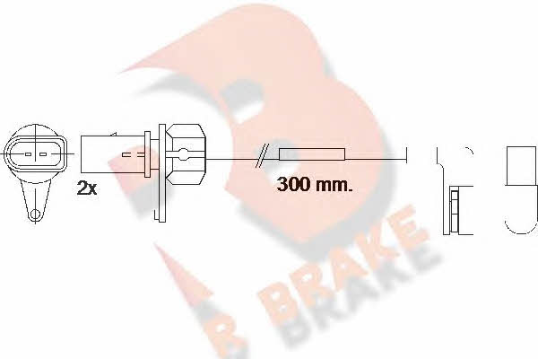 R Brake 610507RB Датчик износа тормозных колодок 610507RB: Отличная цена - Купить в Польше на 2407.PL!